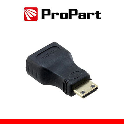 Adattatore Mini HDMI (Tipo C) Maschio a HDMI Femmina - Contatti Dorati - 4K Ultra HD