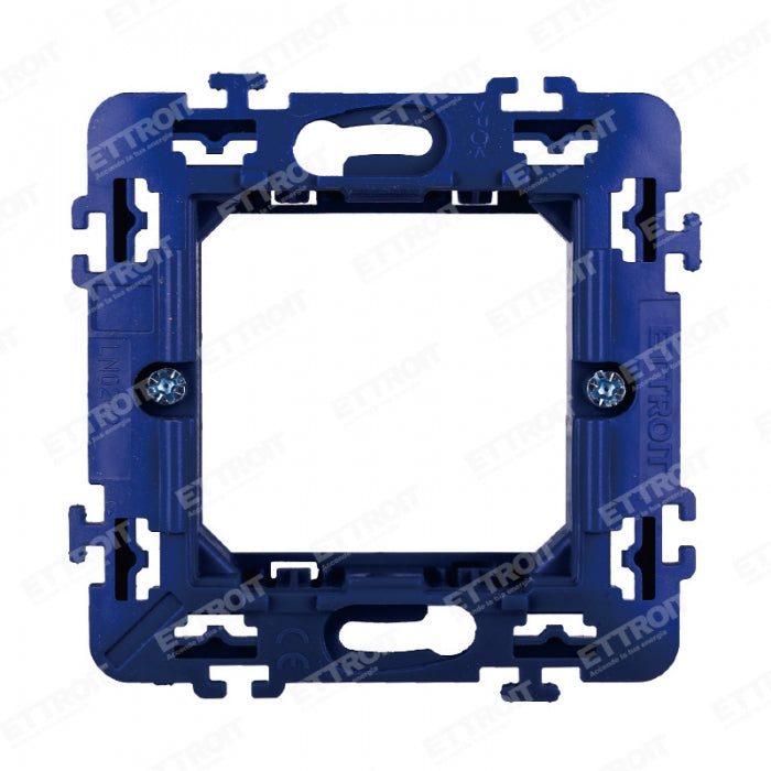 Supporto 2Moduli per scatole tonde 2 Posti Compatibile Bticino Light,international,tech (Copia)