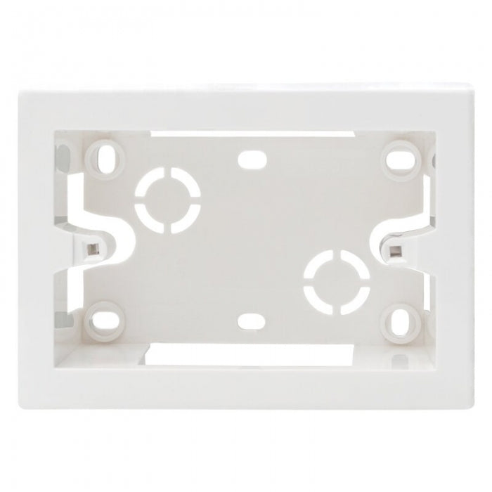 Cassetta da parete modulare 503 monoblocco 3 posti montaggio esterno universale colore bianco IP40 | Ettroit | MT3603
