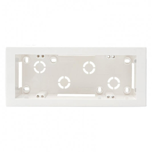 Cassetta da parete modulare 506 monoblocco 6 posti montaggio esterno universale colore bianco IP40 | Ettroit | MT3606