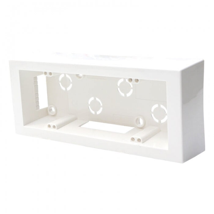 Cassetta da parete modulare 506 monoblocco 6 posti montaggio esterno universale colore bianco IP40 | Ettroit | MT3606