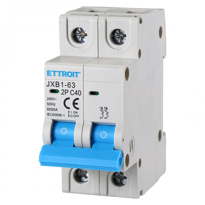 ETTROIT INTERRUTTORE MAGNETOTERMICO 2P 40A 220V 6KA | JX124060