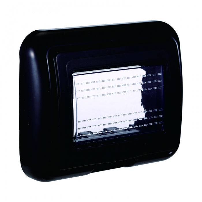SUPPORTO IDROBOX IP55 3 POSTI NERO COMPATIBILE LIVING INTERNATIONAL LIGHT TECH ettroit LN2703