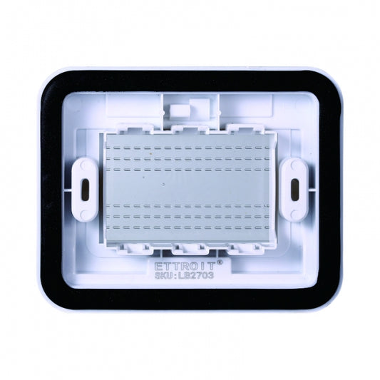 SUPPORTO IDROBOX IP55 3 POSTI BIANCO COMPATIBILE LIVING INTERNATIONAL LIGHT TECH ettroit lb2703