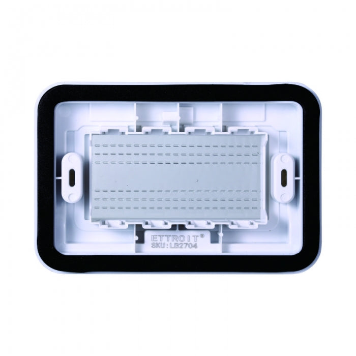 SUPPORTO IDROBOX IP55 4 POSTI BIANCO COMPATIBILE LIVING INTERNATIONAL LIGHT TECH ettroit lb2704