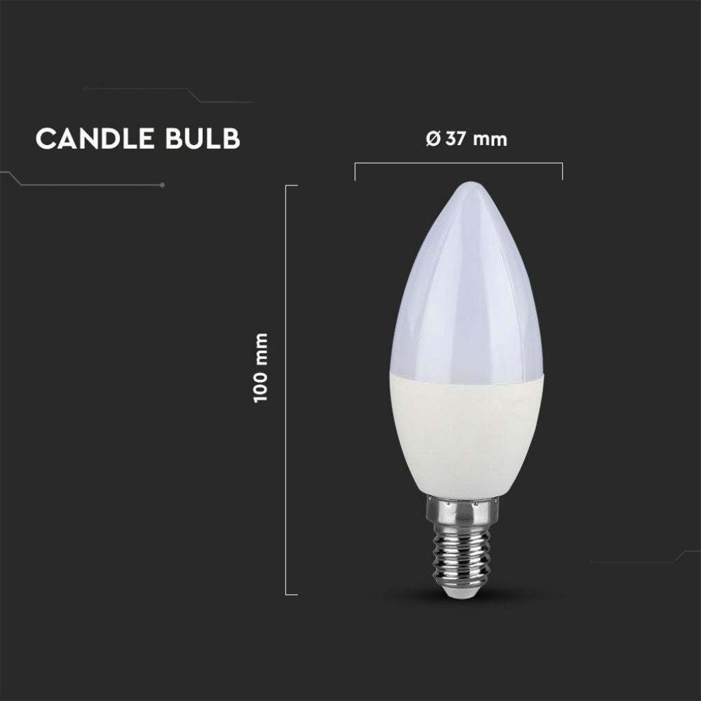 Lampadina LED V-TAC E14 5,5W Candela 4000K Chip Samsung