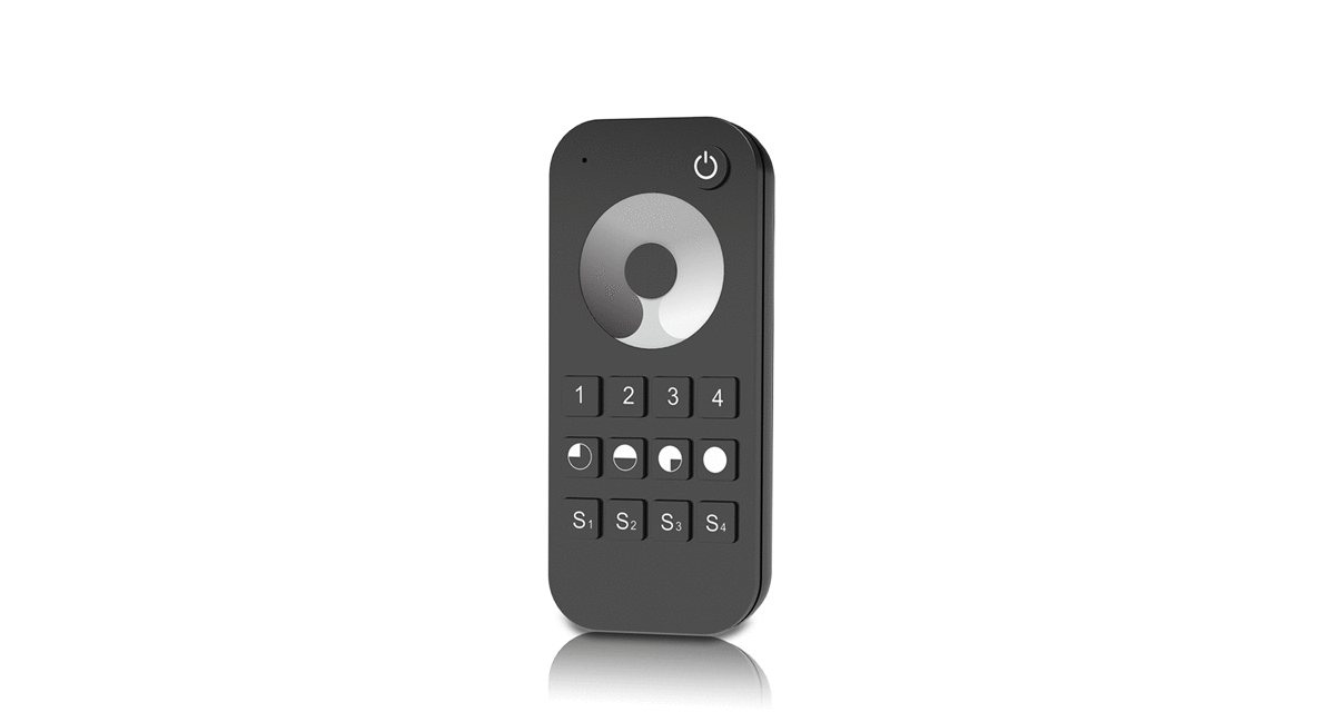 Telecomando RF 2.4GHz Multi-Zone per Strisce LED - 4 Zone, 4 Scene, Controllo Wireless Professionale