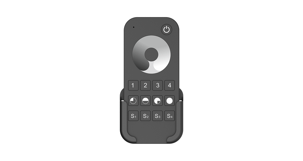 Telecomando RF 2.4GHz Multi-Zone per Strisce LED - 4 Zone, 4 Scene, Controllo Wireless Professionale