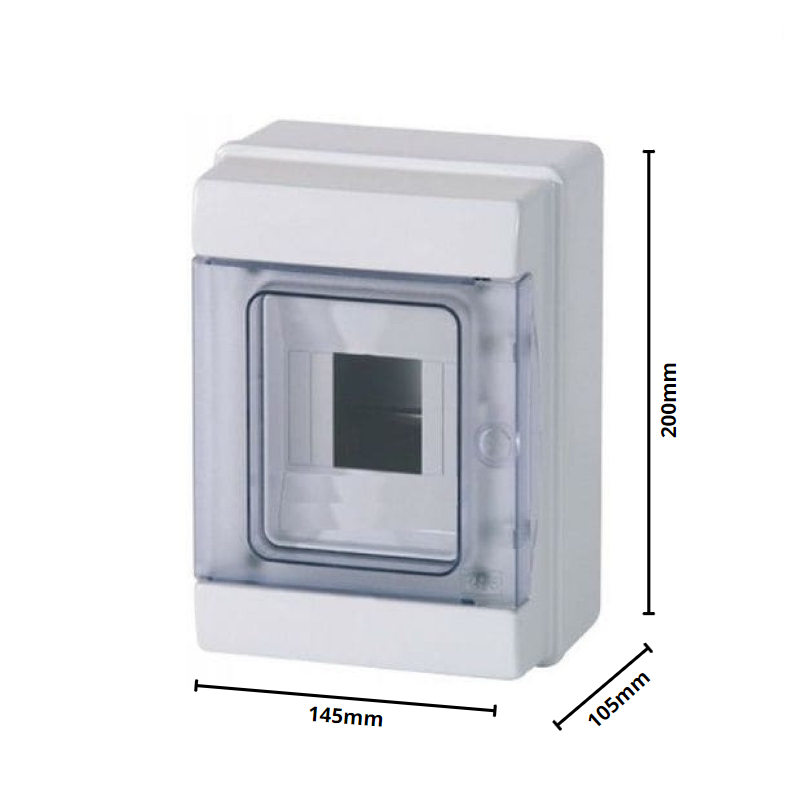 Centralino Stagno IP65 4 Moduli DIN (Montaggio a Parete) - Made in Italy