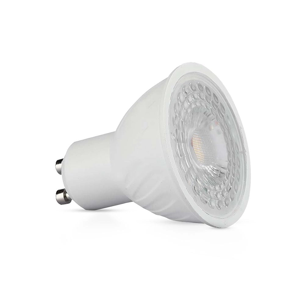 Faretto LED GU10 6W 4000K 38° con Copertura Trasparente - V-Tac SKU 211901