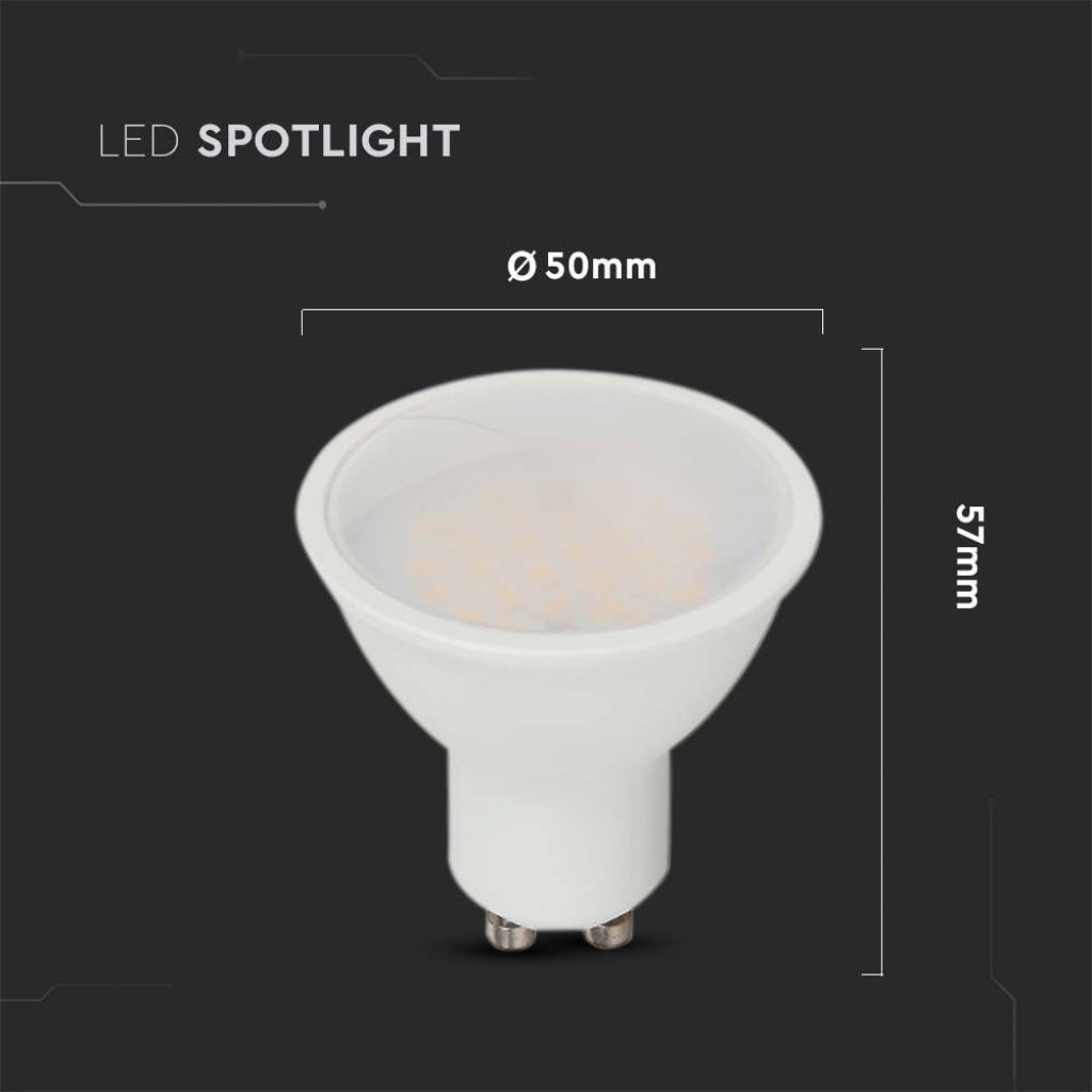 Faretto LED V-TAC GU10 4.5W con Chip Samsung 21202 luce naturale 4000k