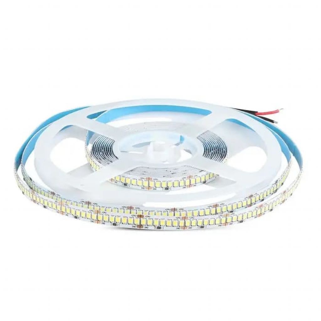 5MT SKU 212600 VT-2835 238 V-TAC Strip LED SMD2835 18W/m 5m 238 LED/m 135LM/W 24V 4000K IP20 10mm