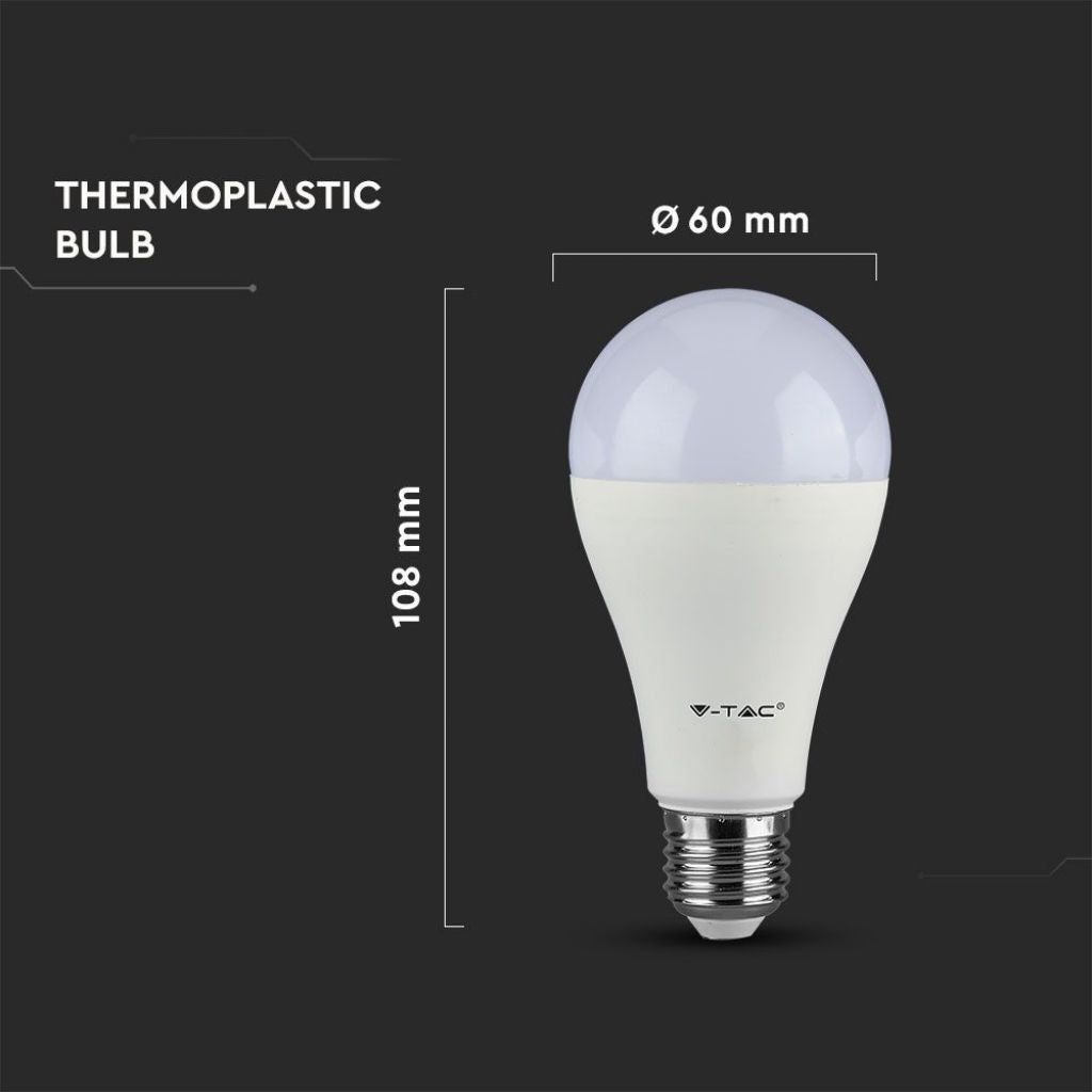 V-TAC Lampadina LED E27 8,5W A60 - Luce Naturale 4000K (Box 3 pezzi)