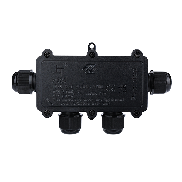 Scatola di Derivazione Stagna IP68 Elmark - 4 Ingressi - 450V 24A
