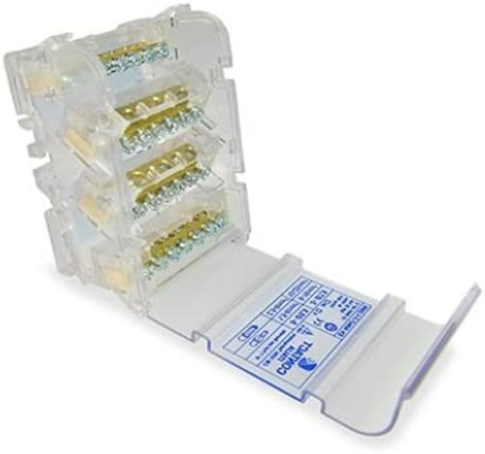 Morsettiera Modulare Tetrapolare Contact 4P 100A 7 fori per barra CM1054 | contact | cm1054