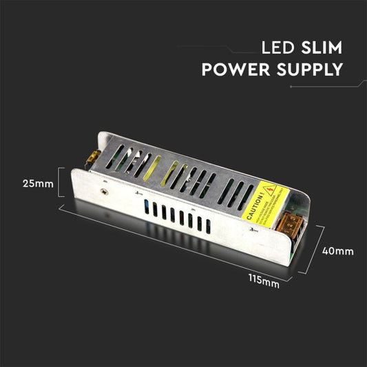 V-TAC VT-20026 Alimentatore in Metallo SLIM 25W 12V 2,1A IP20 - SKU 3228