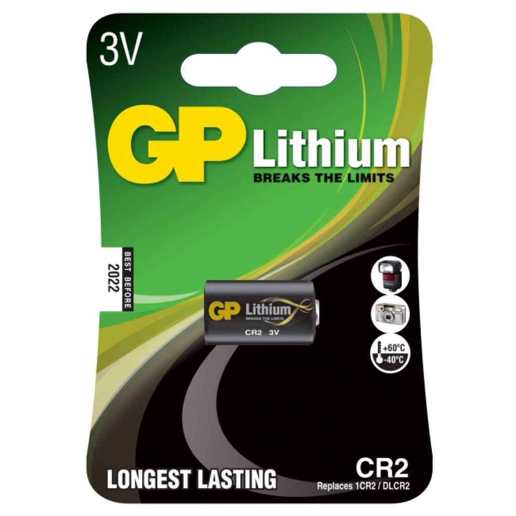 GP Battery Batteria al Litio 3V CR2 (Blister 1 Pezzo)