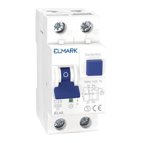 ELMARK INTERRUTTORE MAGNETOTERMICO DIFFERENZIALE 1P+N 32A 6kA 30mA 0,03 2 MODULI CURVA C - SKU: 40265A