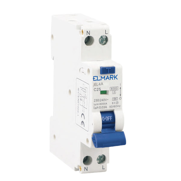 Interruttore Magnetotermico Differenziale Elmark MTD JEL9A 1P+N 32A Classe A 6KA 0,03 1 modulo(40505A)