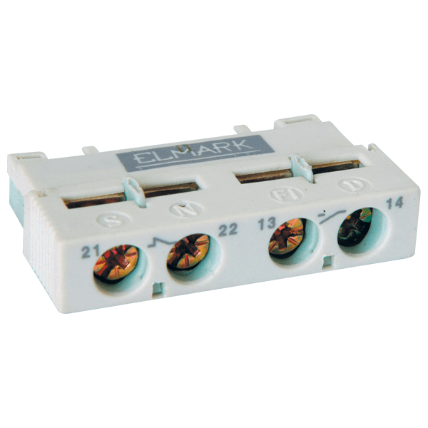 Blocco Contatti Ausiliari Frontali Elmark TM2-AE11 | 1NO + 1NC