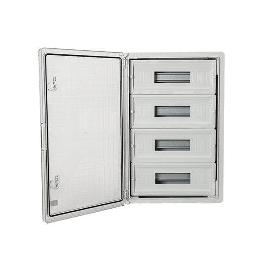 Centralino Elettrico Stagno in Plastica 60 Moduli IP65 con Porta Trasparente - ELMARK