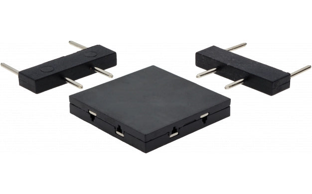 L-Connettore Colore Nero per Binario Magnetico | Serie OPTONICA 5484