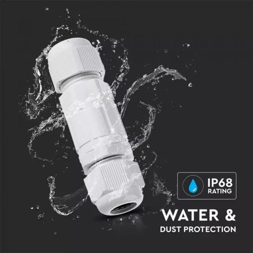 SKU 5896 VT-792 V-TAC Raccordo di Derivazione con Terminali Colore Bianco IP65