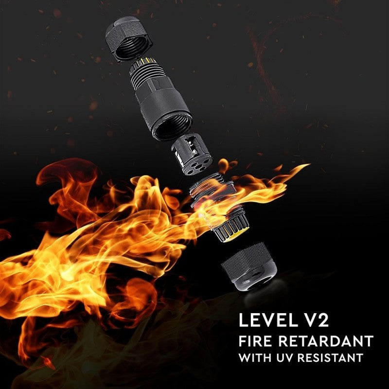 SKU 5877 VT-868 V-TAC Raccordo di Derivazione con Terminali Colore nero IP65
