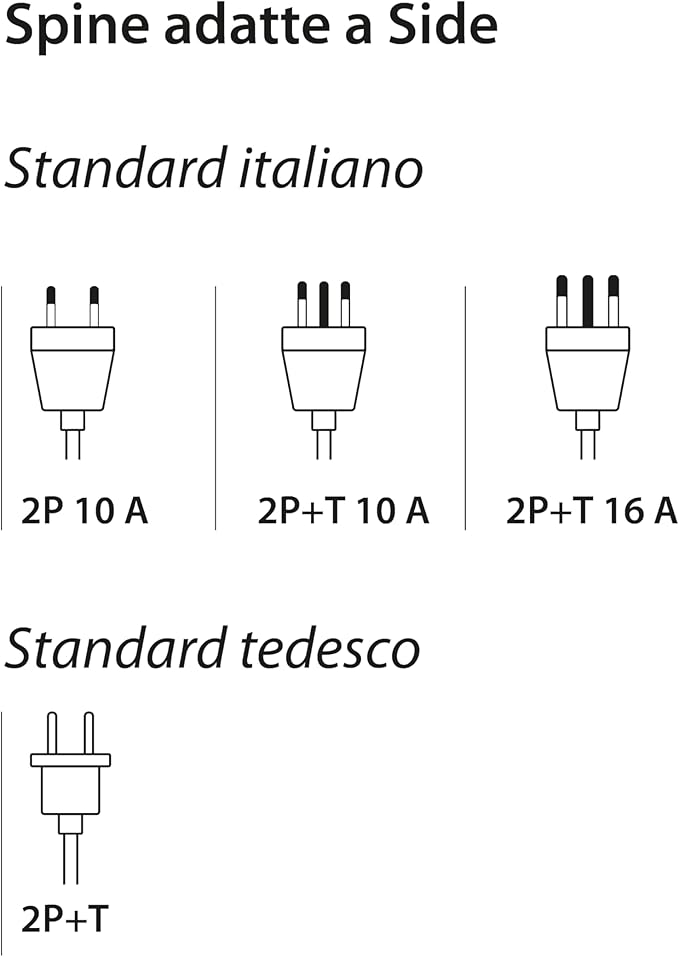 Presa Polivalente 4Box "Side" 2 Moduli compatibile Bticino Living International - Antracite