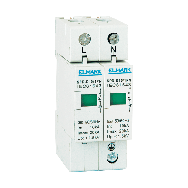 Scaricatore di Sovratensione Elmark SPD-C10/1P+N (64202)