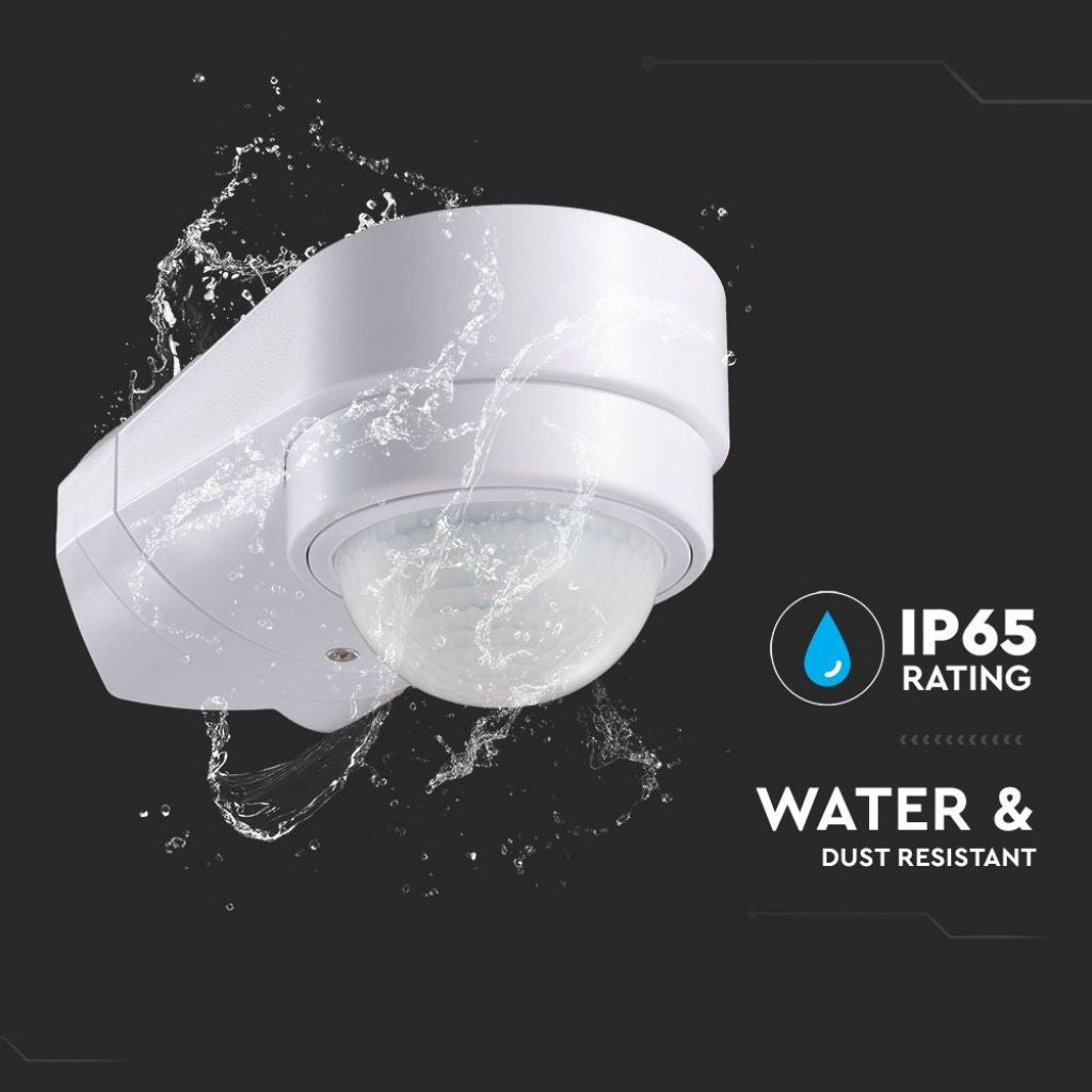Sensore di Movimento a Infrarossi PIR 240° Angolare per Parete - V-Tac 6613