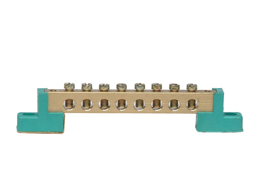 Morsettiera Equipotenziale ZIPPO 9174 - 12 Fori - Barra di Terra a Giorno