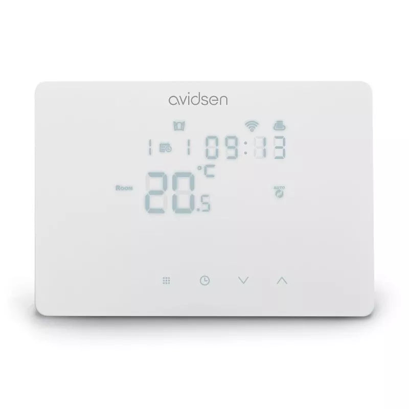 Cronotermostato smart touch CONNESSO WI-FI PARETE BIANCO 230V |AVIDSEN | 127072 |