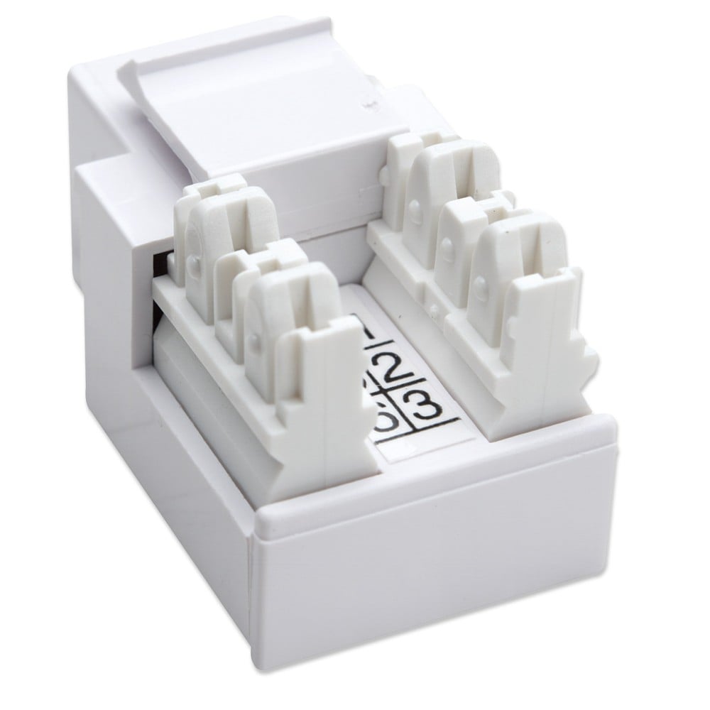Frutto Presa Telefonica RJ11/RJ12 - Attacco Standard Keystone - Bianco