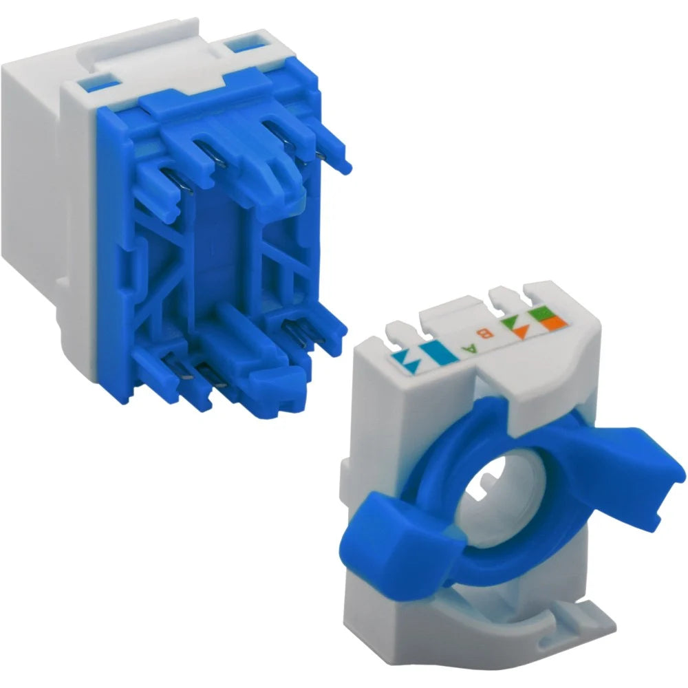 Frutto di Rete RJ45 Cat 6 Keystone - Installazione Facile Senza Attrezzi (Tooless)