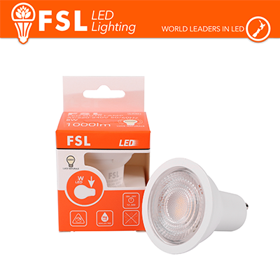 Faretto LED GU10 6,5W Dimmerabile - Luce Calda 3000K (SKU FLGU106W30K38D)