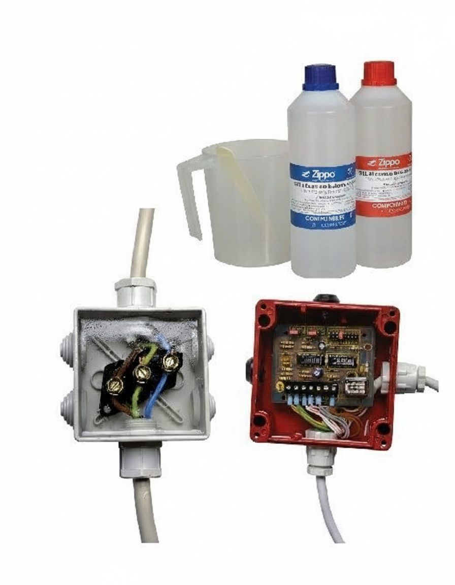 Gel Isolante Bicomponente Zippo 8430 - 1kg Sigillante Dielettrico per Connessioni Elettriche