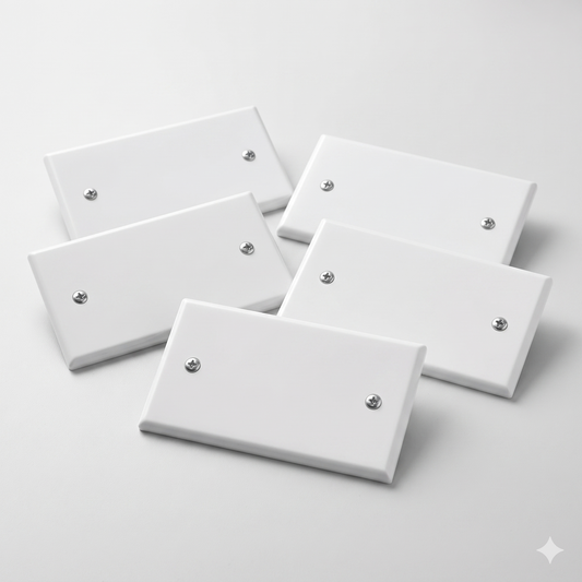 nr 5 Coperchi per cassetta 504 combinata incasso muro 4 posti colore bianco IP40 | Faeg |fg10034