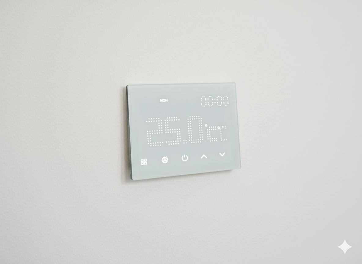 Cronotermostato WiFi Smart Luxtec ETWF4301 | Powered by Tuya, Controllo da App, Incasso