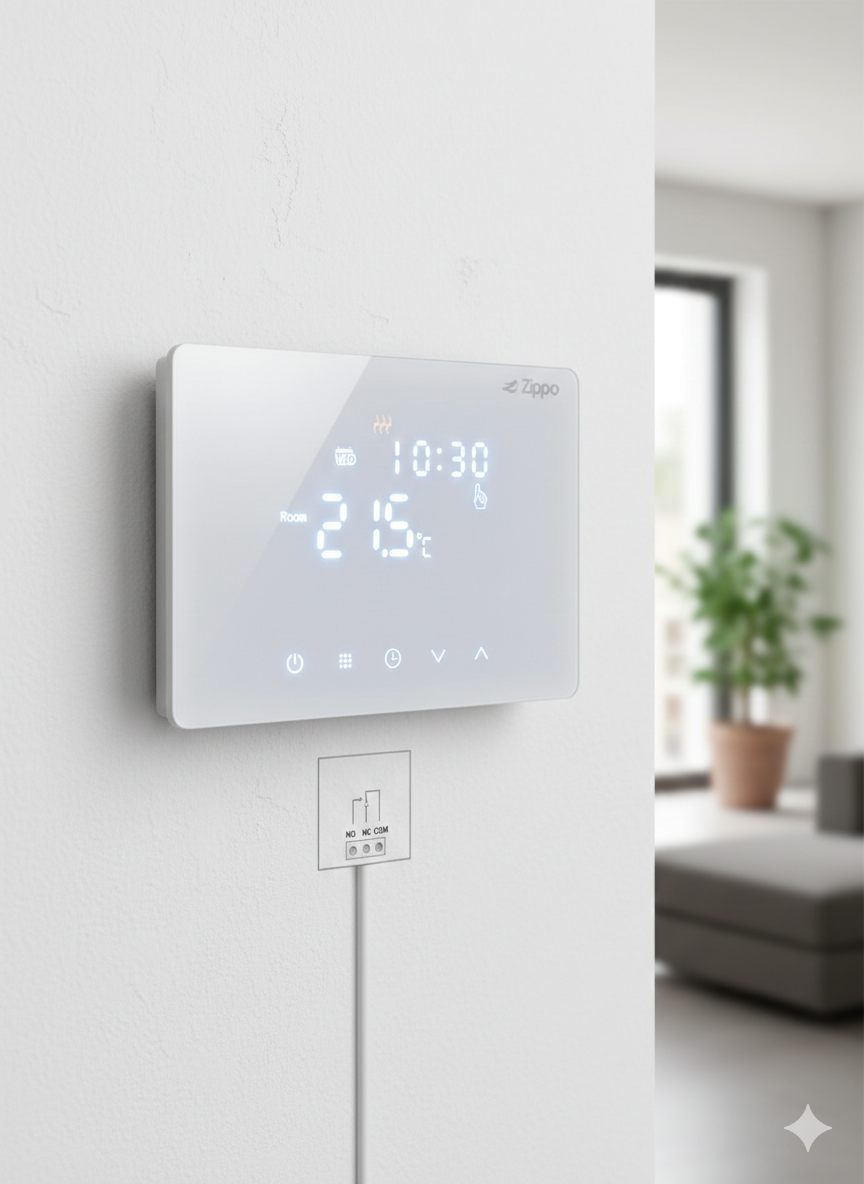 Cronotermostato Digitale Settimanale Zippo DUO/HC Touch Screen - Caldo/Freddo - Batterie (Cod. 19311B)