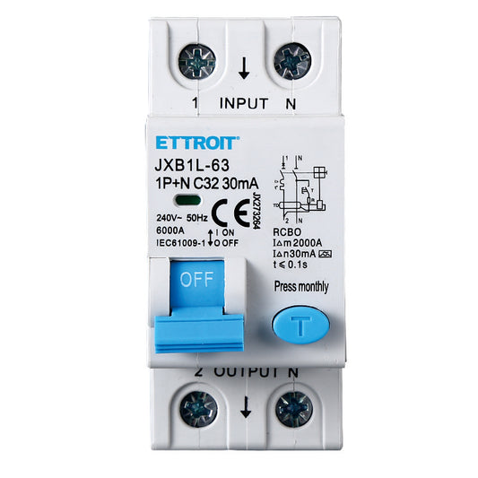 Ettroit Magnetotermico Differenziale 1P+N 32A 30mA 220V-6KA CLASSE A | JX273264