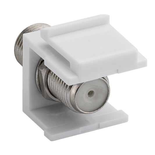 Adattatore Keystone BNC 75 Ohm F/F Bianco tv sat