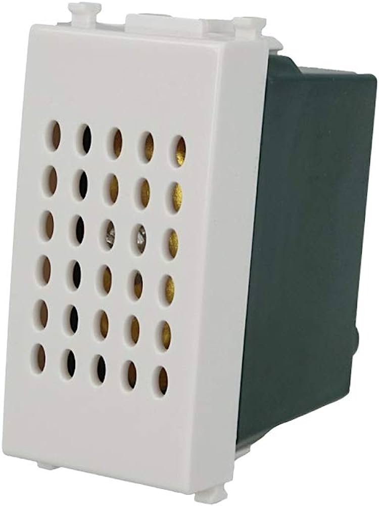 SANDASDON SD71008-1 Suoneria A Bronzo 220V Bianco Compatibile Vimar Plana