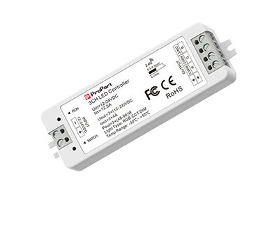 Ricevitore DIM RF 3 Canali 12/24V - Controller LED RGB/CCT/Monocolore con Telecomando