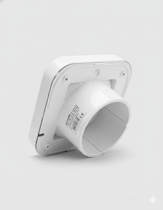 Aspiratore / Ventilatore Estrattore Domestico per Bagno Ø100 con Valvola Antiritorno - Basso Consumo 15W