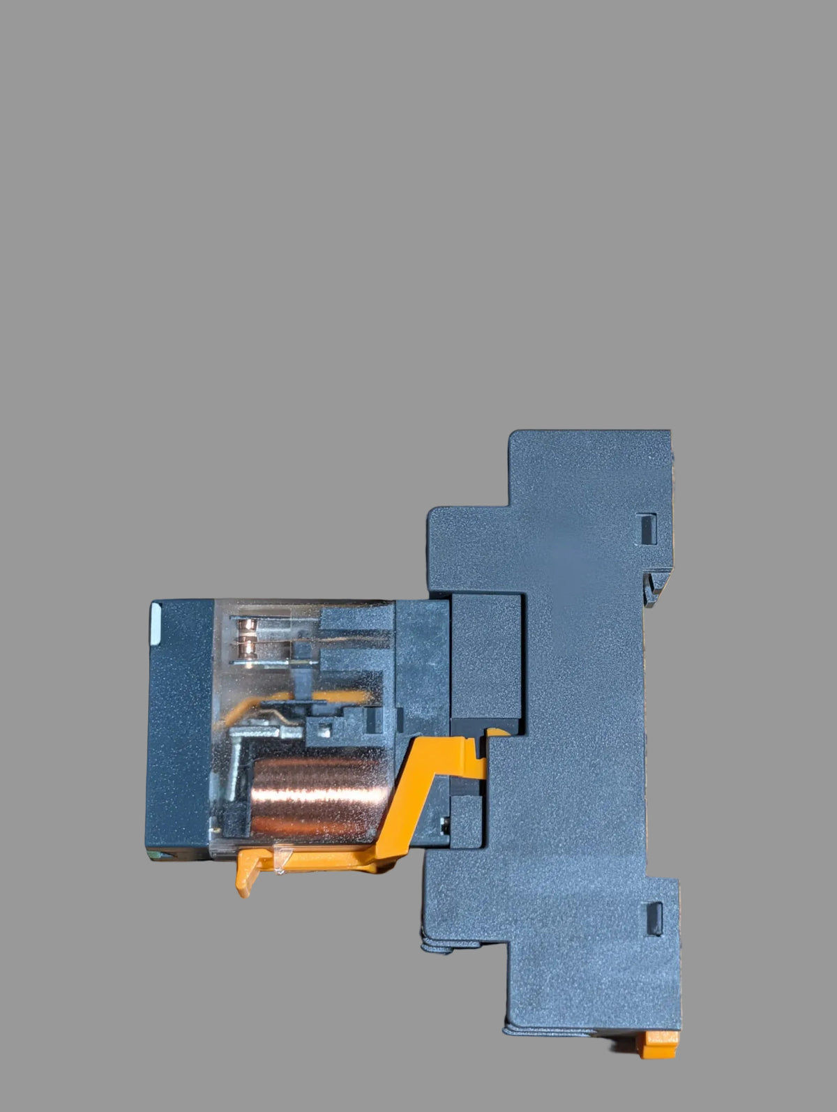 Kit Relè d'Interfaccia 12A (2 Scambi) Completo di Zoccolo Barra DIN - ELMARK EL-14F