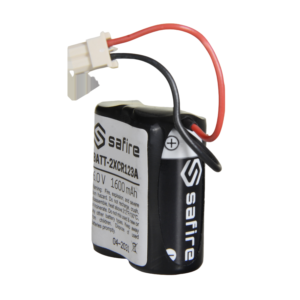 batteria litio 6V 1600mAh - Connettore Molex 5284 | safire Compatibile con i rilevatori Visonic Next Cam PG2 e K9 PG2