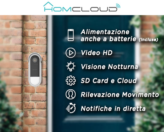 Videocitofono Smart WiFi 15S Outdoor | HD 2MP Batteria e Cablato IP54
