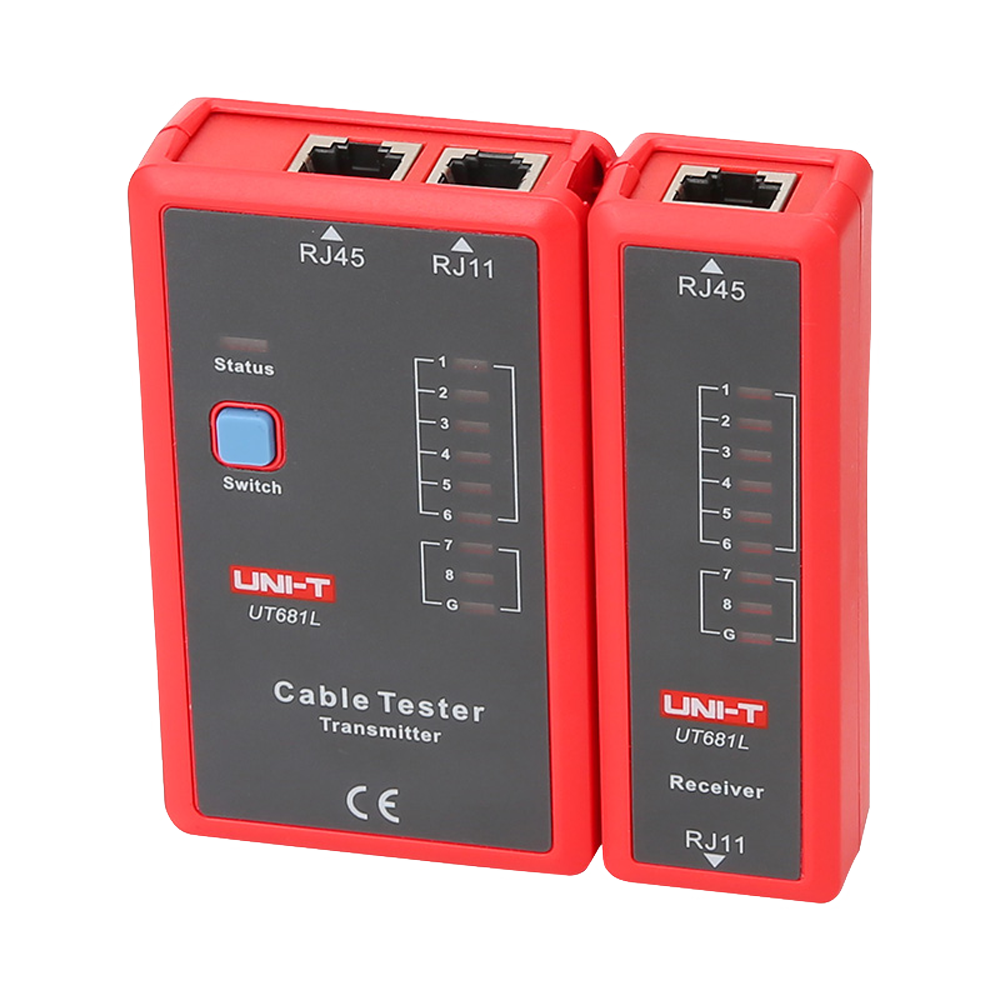 Tester Cavi di Rete RJ45/RJ11 Uni-T UT681L Spegnimento automatico