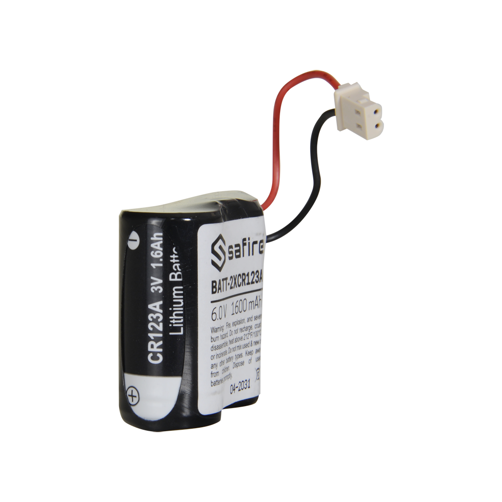 batteria litio 6V 1600mAh - Connettore Molex 5284 | safire Compatibile con i rilevatori Visonic Next Cam PG2 e K9 PG2